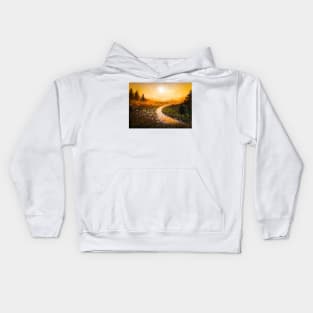 Serenity of the golden hour Kids Hoodie